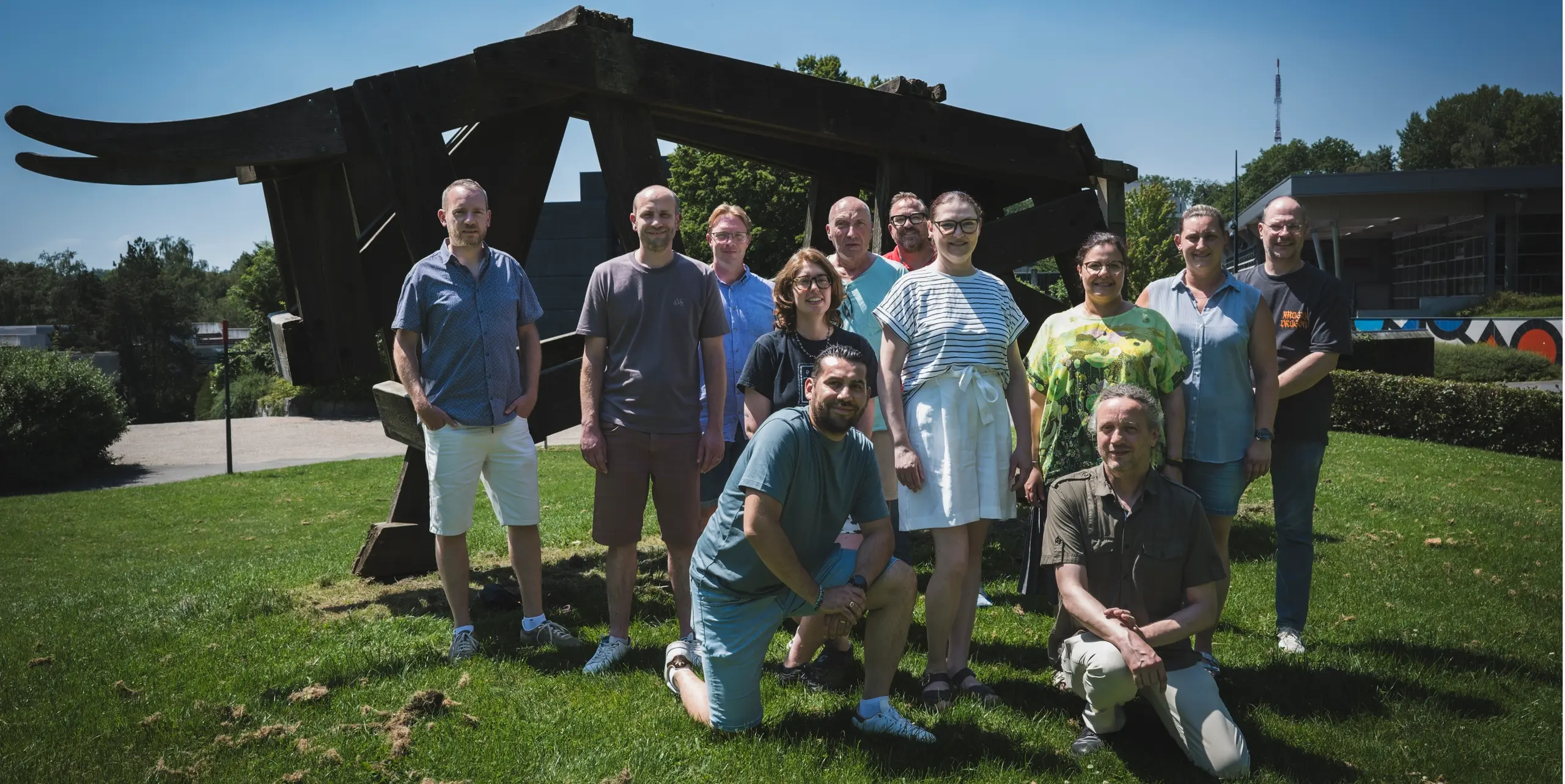 Photo de groupe des 12 délégués CGSP AMiO à l'ULiège